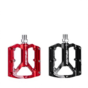 Pédales de vélo en aluminium CNC, vente en gros d'usine, axe 9/16, 3 roulements scellés, broches antidérapantes pour VTT et vélo de route - Product Image 1