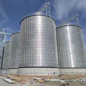 Grain storage steel silos/Flat bottom steel silos