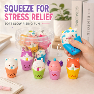 Nouveauté : Figurines Squishies en PU à remontée douce, jouets sensoriels à presser, décorations de bureau, cadeaux de fêtes pour enfants TOYSRUNNER - Product Image 4