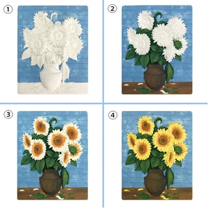 3D rilievo gesso goffro pittura set girasole in gesso giocattoli <span class=keywords><strong>di</strong></span> pittura per bambini - Product Image 6