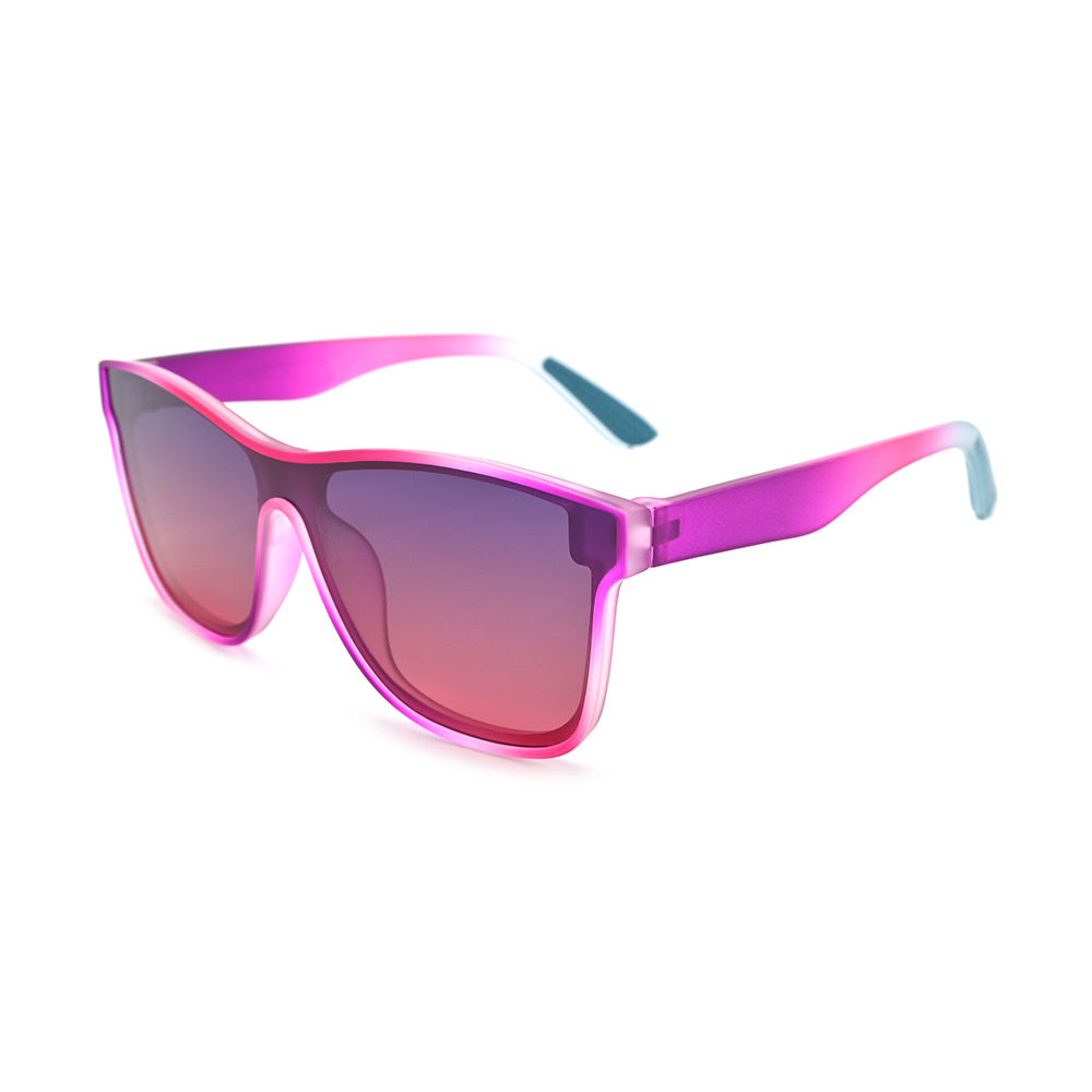 Ready Stock High Quality BPA Free PC Frame One Piece Mirrored UV400 Polarized Women Sunglasses Men Shades