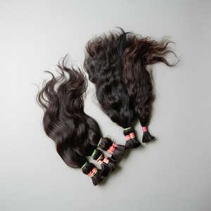 Raw Indian Human Hair Direct from Factory – Natural <b>Body</b> <b>Wave</b> Bundles, 100% Virgin Remy Hair Extensions, Double Weft - Product Image 3