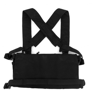 Customized Tactical Chest Rig Adjustable Strap Multi-Pouches Lightweight <b>Black</b> Outdoor Gear - Product Image 2