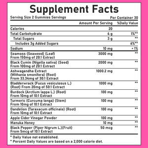 Premium Custom Black Seed Ashwagandha Gummies with Apple Cider Vinegar Powder Support Healthy Digestion Gummies for Adults - Product Image 3