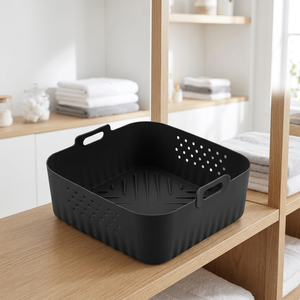 <span class=keywords><strong>Bandeja</strong></span> de silicona para freidora de aire y tapete protector, apto para alimentos, para uso doméstico - Product Image 2