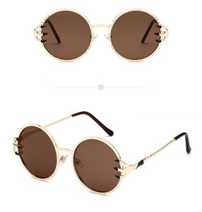 Stile Punk Artiglio di metallo di spessore con la montatura nera <span class=keywords><strong>occhiali</strong></span> da sole con trasparente oceano pezzi <span class=keywords><strong>occhiali</strong></span> da sole - Product Image 4