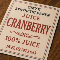 Étiquettes adhésives en vinyle imperméables imprimées UV personnalisées pour l'emballage des bouteilles de boissons/vin