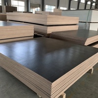 Contreplaqué de coffrage en bois de peuplier E1 économique, écologique, moderne, filmé noir, durable, imperméable et de première qualité