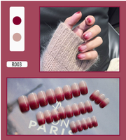 Nouvelles pointes d'ongles artificielles à base d'eau, tendance, application facile à décoller, grande qualité, valeur, plusieurs couleurs, sans lumière UV