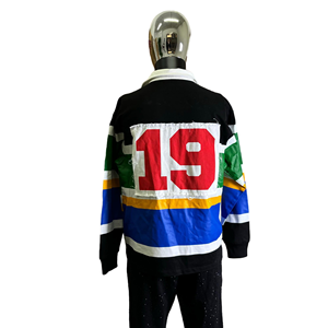 Maglia da Rugby Personalizzata di Alta Qualità, Polo da <span class=keywords><strong>Uomo</strong></span> con Ricamo e Stampa Serigrafica, Maglietta a Maniche Lunghe, Polo a Righe - Product Image 4