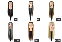 Tête de poupée en cheveux synthétiques bon marché Mannequin modèle de formation à la coiffure têtes d'entraînement à la coiffure