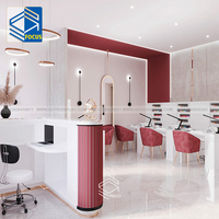 Salon de maquillage, magasin de maquillage, Design d'intérieur, vitrine de perruque cosmétique, Salon de beauté, meubles de magasin de parfum, Design de magasin