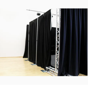 Sistema de tubería y cortina ligero y resistente ESI con placas base estilo Simple para decoración de bodas DIY - Product Image 1