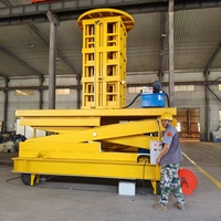 Promotion : Table élévatrice à ciseaux hydraulique Jiyang Lift 1 tonne 10m, pieds pliants en acier inoxydable, 200x300x80cm, montage en fosse, électrique