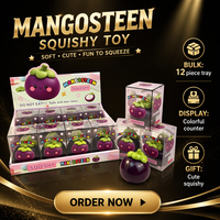 Jouet Squishy en blocs de construction Mangosteen