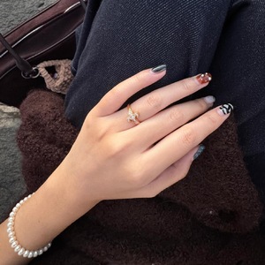 Anillo Iris de Plata Pura S925, Estilo Antiguo, Lujo Ligero, Diamantes Completos, Patrón Geométrico de Alta Belleza, Anillo de Diamantes con Temperamento Único - Product Image 1