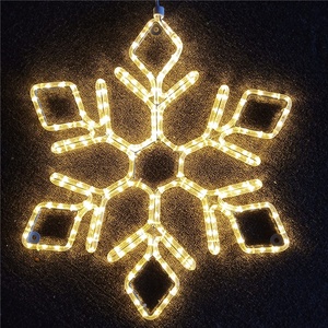 IP65 Waterproof LED Rope <strong>Lights</strong> Large <strong>Snowflake</strong> Motif Christmas <strong>Window</strong> Decoration for Year-Round Outdoor Use - Product Image 5