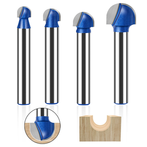6mm Professional Woodworking Round Bottom Digging Milling <b>Cutter</b> Edge Trimming Machine End Mill <b>Cnc</b> Router Tool - Product Image 1
