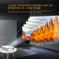YDH-X1-T972 2025 Projecteur 8K en promotion 900 ANSI Lumens Système Android 120 Pouces Télécommande Vocale Mise au Point Automatique Projecteur Portable d'Intérieur