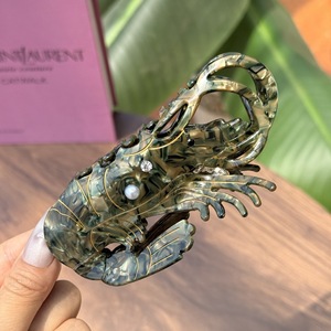 Pinces à griffes en acétate nouvellement conçues <span class=keywords><strong>pour</strong></span> homards décorés de perles et de diamants épingles à cheveux de créature marine de dessin animé - Product Image 3