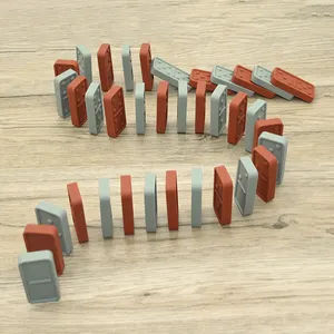 Wosilicone Custom best sell silicone domino set kids little factory quality design games free other toys