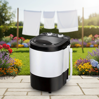 Mini lave-linge électrique portable pour la maison, 4,5 kg, semi-automatique, pour laver les sous-vêtements et les chaussettes, utilisation hôtelière