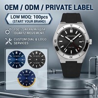 Produsen Jam Tangan Quartz Pria Mewah Custom Reloj Oem Odm Tahan Air Dial Bercahaya Desain Tali Karet Jam Tangan Olahraga Untuk Pria