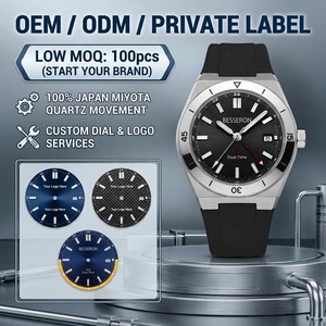 Montre à quartz de luxe pour homme, fabrication sur mesure, Reloj OEM ODM, étanche, cadran lumineux, bracelet en caoutchouc, montre de sport pour homme - Product Image 2