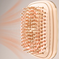 Brosse à cheveux auto-nettoyante à airbag 3D pour petit massage du cuir chevelu Brosse démêlante autonettoyante en un clic avec miroir