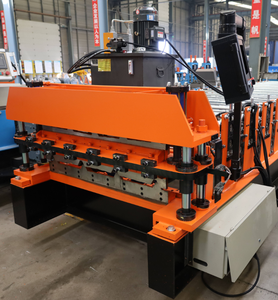 HENER Fabrik T4 T5 Dachplatten-Herstellungsmaschine Trapezförmige Wandblech-Doppeldeck-Profil IBR Dachschicht-Rollformmaschine - Product Image 5