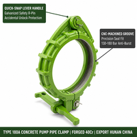 Collier de serrage pour tuyau à vis de pompe à béton Type 180A, en acier allié forgé, pièces de rechange pour machines, Chine