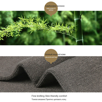 XIANGHUI Vente en gros Chaussettes pour hommes d'affaires Chaussettes boîte noire Logo Chaussettes en bambou biologique personnalisées