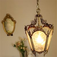 Lampe suspendue en verre de canne française avec télécommande, hauteur réglable, pour restaurant, chambre à coucher, lustre