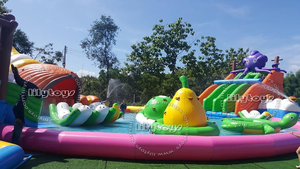 Ngoài trời bóng trượt trò chơi bảng Inalatable land chơi nước thiết bị xây dựng trong biển bãi biển inflatable với giá rẻ giá - Product Image 2