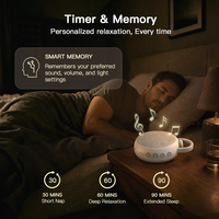 HiFiD 2026 OEM W39B Lámpara de Noche de 8 Colores con Ruido Blanco, Máquina de Ruido Blanco con Ciclo de Color RGB, Lámpara Independiente, Entrenador de Sueño para Bebés y Guarderías
