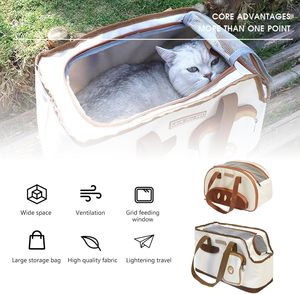 Small <b>Dog</b> Soft Cat Backpack Pet Travel Bag Carrier Lightweight Backpack Breathable Comfortable Airline for Cats Travel Portable - Product Image 5