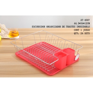 CASAMAX WL AT-4507 Escurridor de Platos de Acero Inoxidable, Organizador de Almacenamiento de Cocina, Secador de Utensilios de Cocina, Duradero, Portátil, Premium - Product Image 1