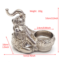 Base boule de cristal éléphant personnalisée ornements de bureau conception gratuite artisanat en métal décoration de la maison articles cadeaux souvenirs