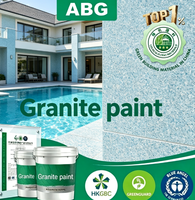 Peinture acrylique non toxique résistante aux fissures effet granit, revêtement mural en granit pour la construction extérieure