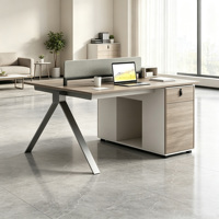 Table de bureau modulaire multi-personnes, poste de travail combiné pour 2, 4 ou 6 personnes