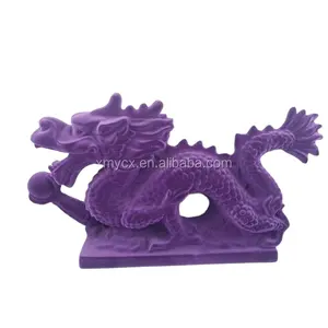 Statue de <span class=keywords><strong>Dragon</strong></span> <span class=keywords><strong>chinois</strong></span> floqué en résine, décoration de table personnalisée de haute qualité et à bas prix - Product Image 1
