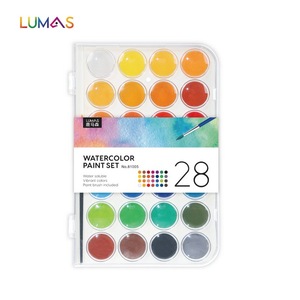 Sơn màu nước rắn 28C đặt trong tay áo giấy - Product Image 1