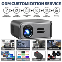 Proyector de Video Nativo 1080P de 1000ANSI, Proyector Portátil LED LCD 4K, Proyector WIFI para Pantalla Espejo, Cine en Casa