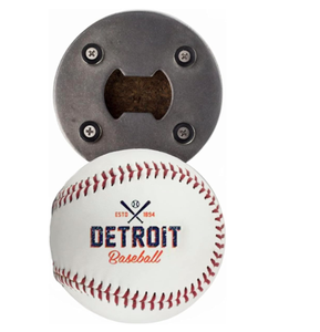 Abridor de Botellas Magnético de Cuero Genuino con Diseño de Béisbol, Novedoso Imán para Refrigerador, Regalo para Aficionados al Deporte, para <span class=keywords><strong>la</strong></span> Cueva del Hombre, Bar o Picnic - Product Image 4