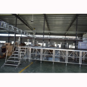Escenario Modular Portátil de Aluminio para Eventos y Ceremonias, Fácil de Montar, Altura Ajustable, con Superficie Antideslizante, Certificado - Product Image 4