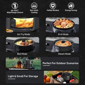 Dernière économie d'énergie multicuiseur 2L Mini cuiseur portable compact adapté pour les voyages en plein air <span class=keywords><strong>Camping</strong></span> RV Faire bouillir Air Fryer Grill - Product Image 3
