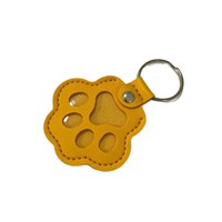 Porte-clés commémoratif en cuir Patte de Chat pour poils d'animaux, pendentif médaillon souvenir pour animaux de compagnie, cadeau pour les amoureux des animaux