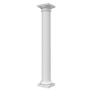 Ensemble de colonnes romaines <span class=keywords><strong>en</strong></span> <span class=keywords><strong>polystyrène</strong></span> économique - Durable, écologique, avec un chapiteau sculpté, base robuste, installation facile pour l'entrée de villa - Product Image 1