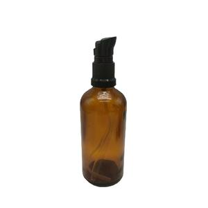 Wholesale 5-100ml Tea-colored Lotion <b>Pump</b> <b>Bottles</b> - Essential Oil Glass Spray <b>Bottles</b> Logo Printing Available - Product Image 1