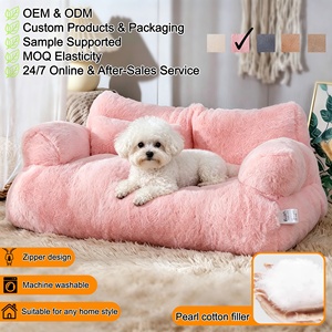 Pet Sofa Luxury for Small Dogs & <b>Cats</b> Solid Pearl Cotton Oxford Cloth Anti-Slip PP Cotton Sponge Soft Modern Comfortable - Product Image 1